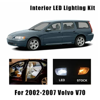14 Lemputes Baltos Canbus LED Vidaus apšvietimo Komplektas Tinka 2002-2004 M. 2005 M. 2006 M. 2007 M. Volvo V70 Turto XC70 Žemėlapis Dome Krovinių Licencijos Lempos