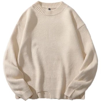 2022 japonų stiliaus hip-hop laisvas megztinis megztinis negabaritinių megztinių moterims ir vyrams megztiniai hipster jersey unisex džemperis 008