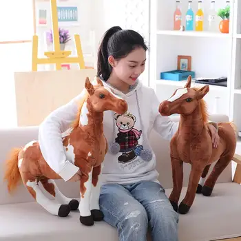 30-60cm 4 Stilius Modeliavimas Arklių Pliušinis Žaislas Įdaryti Tikroviška Gyvūnų Lėlė Baby Vaikams, Dovana, Namų Parduotuvė Dekoro Triver Aukštos Kokybės Žaislas