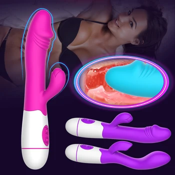 30 Greitis Dvigubo Įsiskverbimo Vibratorius Makšties Klitorio Erotinių Produktų Fidget Sekso Žaislai Moteris, Suaugusiems, 18 Intymių Prekių Parduotuvė