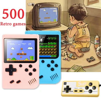 500 1 Retro Rankinės Klasikinis Žaidimas Konsolės Retrogaming Nešiojamų Žaidimų Konsolių Nostalgiškas Žaidimas Player