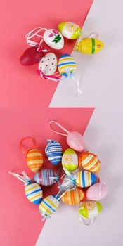 6pcs velykų plastikiniai kiaušiniai juokinga velykų kiaušinių žaislų, kūrybinės velykų dovanos vaikams, draugams vestuvių, gimtadienio apdaila