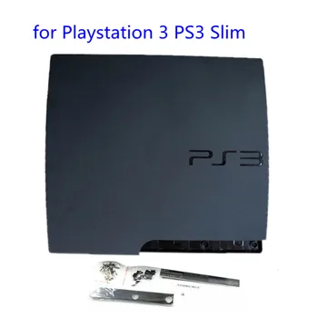 Black Pilnas Korpusas su Lukštais Atveju 120G 160G 250G Pakeitimo Playstation 3 PS3 Slim 2000 20XX 2500 Konsolės Faceplate Dangtis