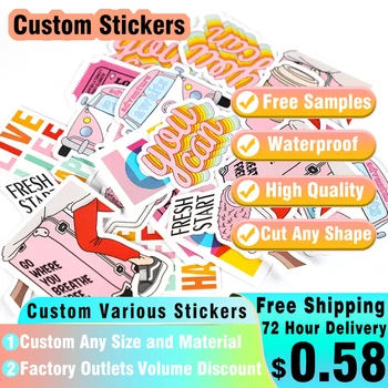 Custom Vinilo Lipdukų su Logotipu Spausdinimo Mielas Animacinių filmų, Anime, Lipdukai, Lipnios Etiketės, Atvirukai, 