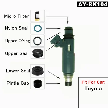 degalų įpurškimo remonto komplektas gumos sandarikliai rinkiniai bžūp filtrai Toyota 4E 4EFE Variklių OEM 23250-11120 2325011120 (AY-RK104)