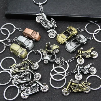 Kalnų Motociklo Pakabučiai KeyChain Naujo modelio Automobilio Raktų pakabukas spalvos metalinis Krepšys Žavesio Priedai 3D amatų Key Chain