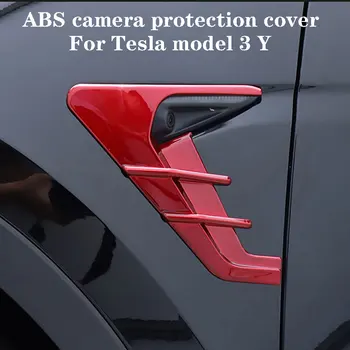 kameros apsauginis dangtis Apdaila Anglies pluošto ABS Pusės Sparnas Skirtas Tesla model 3 Y 2VNT