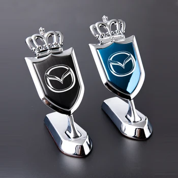 Metalo automobilių lipdukai Mazda 3 Alexa CX4 CX5 CX8 CX7 CX9 Gaubtu pasirašyti Priedai apdaila 3D Asmeninį Mašina padengti logotipas