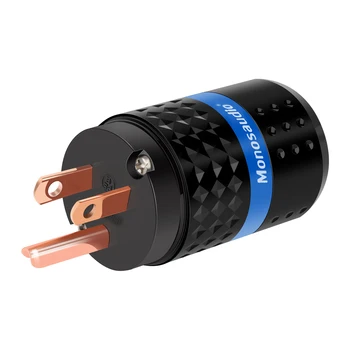 Monosaudio M102/F102 99.998% Gryno Vario MUMS AC Power Plug & IEC320 C13 Jungtis Audio 