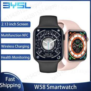 Originalus IWO W58 Smartwatch Serija 8 2.13 colio Ekraną, NFC Smart Watch 