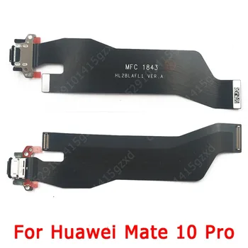 Originalus USB Įkrovimo lizdas Skirtas Huawei Mate 10 Pro Mate10 10Pro PCB Mokestis Doko Jungtis, Flex Kabelis Pakeitimo Atsarginės Dalys