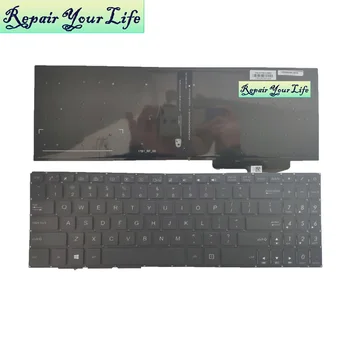 Pakeisti klaviatūros ASUS VivoBook Pro 15 N580 N580V N580G N580GD E4201T JAV lietuvių 0KN1 291TA12 nešiojamas juodas apšvietimas naujas