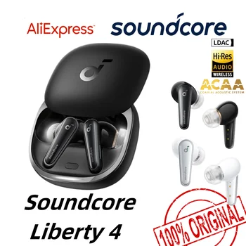 Soundcore Liberty 4 TWS Tiesa, Belaidžių Ausinių su ACAA 3.0,LDAC Hi-Res , Triukšmo Panaikinimo Ausinių, Širdies ritmo jutiklis A3953