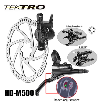 TEKTRO HD-M500 Hidrauliniai Diskiniai Stabdžiai Svirtis Suportas Kaltiniai Aliuminio Atvira Sistema Dvigubo Stūmoklio Įsitikinę, Stabdžių 305g/rato