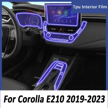 TOYOTA Corolla E210 2019-2023 Automobilio Konsolės pavarų Dėžė Skydo Lipdukas Skaidrios TPU Automobilių interjero apsauginės plėvelės