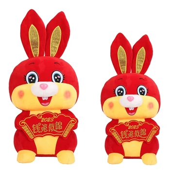 Triušio Metų Talismanas Lėlės 2023 Pliušinis Žaislas Įdaryti Raudona Bunny Lėlės Pasisekė, Krepšys Vaiko Dovana Kinijos Naujųjų Metų Šventės Festivalis Dekoras