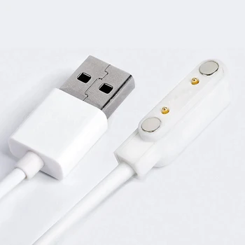 Universalus 2pin Smart Žiūrėti Magnetiniai Įkrovimo Kabelis USB 2.0 Male 2 Pin Magnetinio Įkroviklio Laidą Y95