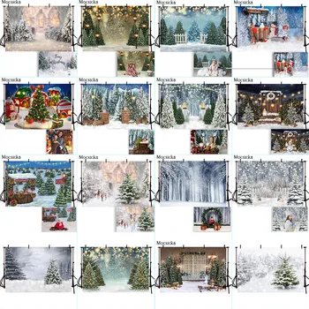 Žiemos Snoe Dekoracijos Fone Naujagimiai, Vaikai, Portretas Fotografija Prop Kalėdų Eglutės, pušyne, Nuotraukų Foną, Photocall