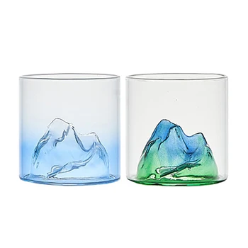 Aukštos boro silikatinio Stiklo, Vienu Sluoksniu Taurės Kalnų Taurės Tibeto Stiklo Kavos Pieno Viskis Buitiniai Vandens Puodelį 175ml